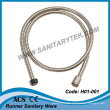 No Extensible Single Lock Stainless Steel Flexible Shower Hose (H01-001)